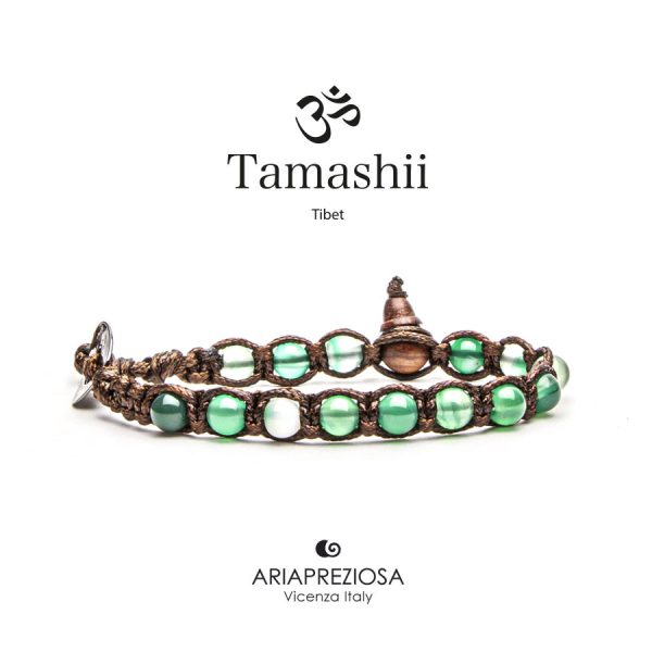 bracciale-tamashii-unisex-tibet-buddista-BHS601-140-a-verde-striata